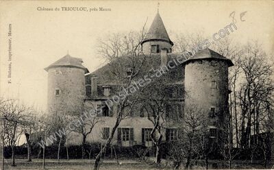 Carte postale ancienne Chateau de Trioulou — Le Trioulou (Cantal)