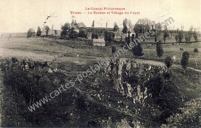 Carte postale ancienne Le Fayet — Trizac (Cantal)