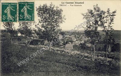 Carte postale ancienne Le Cantal Illustré — Trizac (Cantal)
