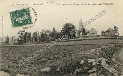 Carte postale ancienne Lescure — Valuéjols (Cantal)