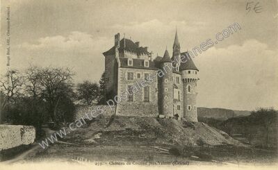 Carte postale ancienne Couzan — Vebret (Cantal)