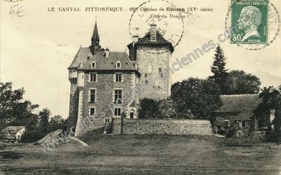 Carte postale ancienne Couzan — Vebret (Cantal)