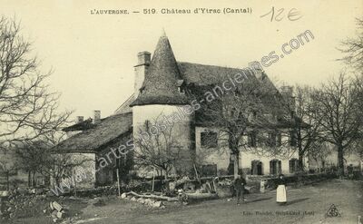 Carte postale ancienne Château d'Ytrac — Ytrac (Cantal)