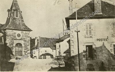 Carte postale ancienne Postes — Vitrac (Cantal)