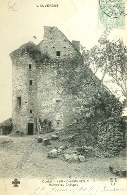 Carte postale ancienne Chambres — Le Vigean (Cantal)