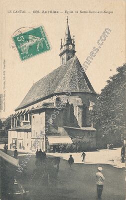 Carte postale ancienne Eglise de Notre-Dame-aux-Neiges — Aurillac (Cantal)