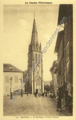 Carte postale ancienne La Basilique de Saint-Géraud — Aurillac (Cantal)