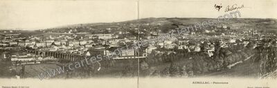 Carte postale ancienne Panorama — Aurillac (Cantal)