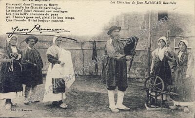Carte postale ancienne Chanson de Jean Rameau — Non Localisée (Cher)