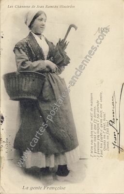 Carte postale ancienne Chansons de Jean Rameau — Non Localisée (Cher)