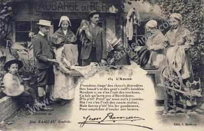 Carte postale ancienne Chanson de Jean Rameau — Non Localisée (Cher)