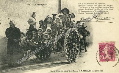 Carte postale ancienne Les Chansons de Jean Rameau — Non Localisée (Cher)