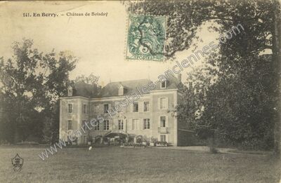 Carte postale ancienne chateau de boisday c — Non Localisée (Cher)