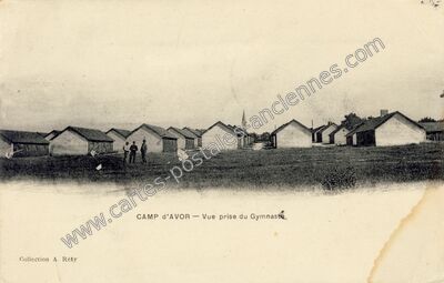 Carte postale ancienne Camp d'Avor — Avord (Cher)