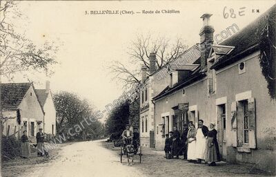 Carte postale ancienne Belleville — Belleville-sur-Loire (Cher)
