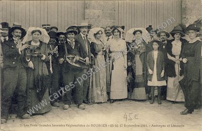 Carte postale ancienne Bourges 1911 — Bourges (Cher)