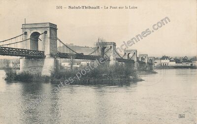 Carte postale ancienne St Thibault — Saint-Satur (Cher)