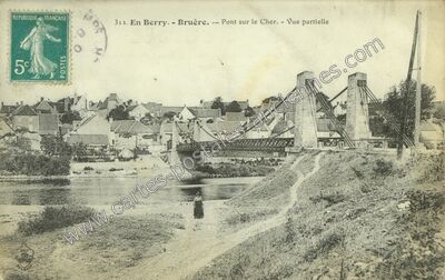 Carte postale ancienne bruere — Bruère-Allichamps (Cher)