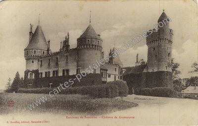 Carte postale ancienne Chateau de Grossouvre — Grossouvre (Cher)