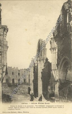 Carte postale ancienne EGLISE NOTRE DAME — Orval (Cher)