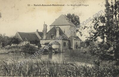 Carte postale ancienne Le Moulin des Forges — Saint-Amand-Montrond (Cher)
