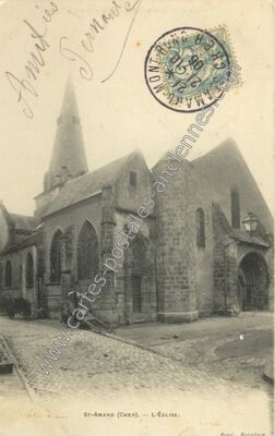 Carte postale ancienne st amand — Saint-Amand-Montrond (Cher)