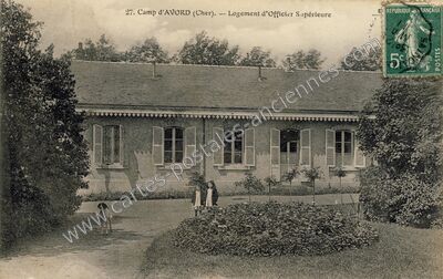 Carte postale ancienne Camp d'Avord — Avord (Cher)