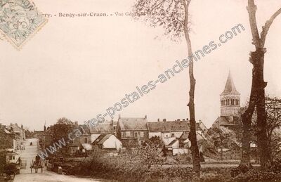 Carte postale ancienne Vue Générale de la Gare — Bengy-sur-Craon (Cher)