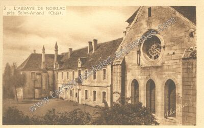 Carte postale ancienne Noirlac — Bruère-Allichamps (Cher)