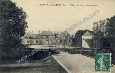 Carte postale ancienne clemont sur sauldre — Clémont (Cher)