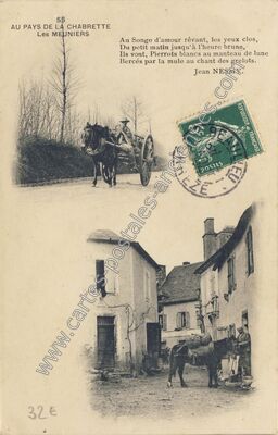 Carte postale ancienne Au Pays de la Chabrette — Non Localisée (Corrèze)
