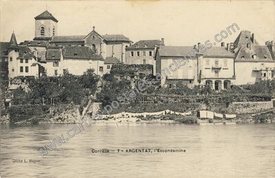 Carte postale ancienne L'Escondamine — Argentat (Corrèze)