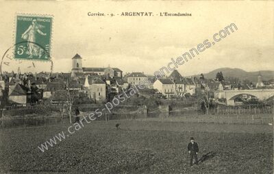 Carte postale ancienne L'Escondamine — Argentat (Corrèze)