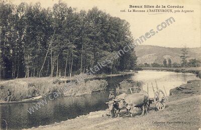 Carte postale ancienne La Maronne à BASTEYROUX, près Argentat — Hautefage (Corrèze)