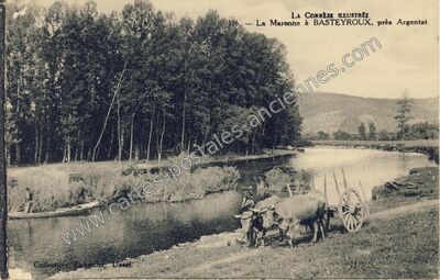 Carte postale ancienne La Maronne à Basteyroux — Hautefage (Corrèze)