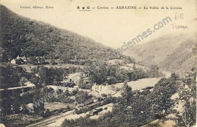 Carte postale ancienne La Vallée de la Corrèze — Aubazines (Corrèze)