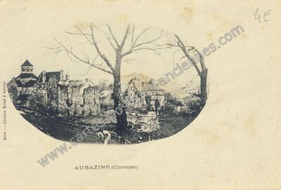 Carte postale ancienne Aubazines — Aubazines (Corrèze)
