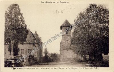 Carte postale ancienne Les Gorges de la Dordogne — Bassignac-le-Haut (Corrèze)
