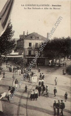 Carte postale ancienne beaulieu — Beaulieu-sur-Dordogne (Corrèze)
