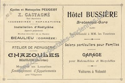 Carte postale ancienne Beaulieu — Biars-sur-Cère (Lot)