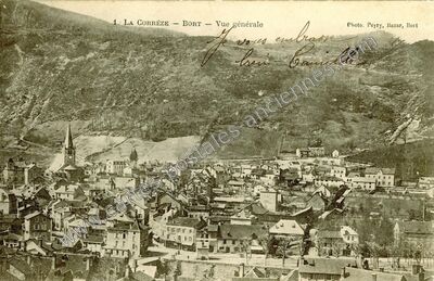 Carte postale ancienne bort — Bort-les-Orgues (Corrèze)