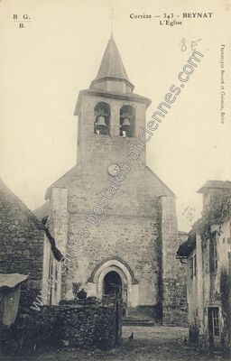 Carte postale ancienne L'Eglise — Beynat (Corrèze)