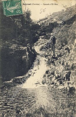 Carte postale ancienne Cascade d'El Nau — Beynat (Corrèze)