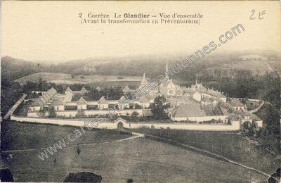 Carte postale ancienne Le Glandier — Beyssac (Corrèze)