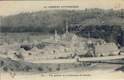 Carte postale ancienne Le Glandier — Beyssac (Corrèze)