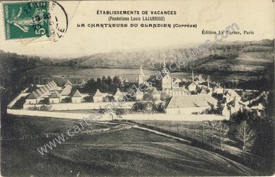 Carte postale ancienne Le Glandier — Beyssac (Corrèze)