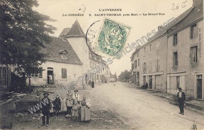 Carte postale ancienne Bort St Thomas — Lanobre (Cantal)