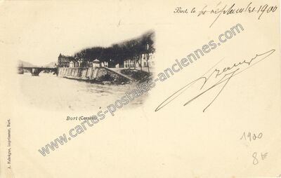 Carte postale ancienne Bort — Bort-les-Orgues (Corrèze)