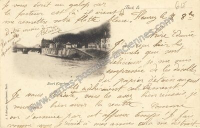 Carte postale ancienne Bort — Bort-les-Orgues (Corrèze)