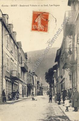 Carte postale ancienne Bort — Bort-les-Orgues (Corrèze)